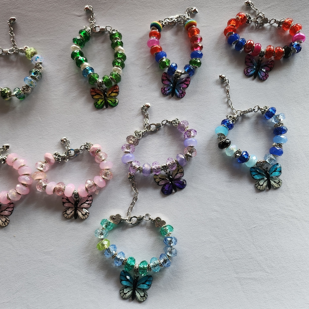 Colorful Butterfly Charm Bracelets ($10) For Each Bracelet . - Picture 3 of 10